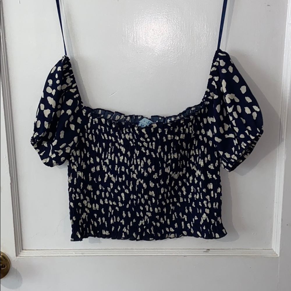 Boutique off the shoulder crop top!